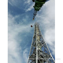 Tower structural support chimney